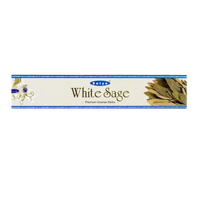 Благовония "White sage" (Белый Шалфей) Premium Incense Sticks 15 г, Satya Благовония "White sage" (Белый Шалфей) Premium Incense Sticks 15 г, Satya